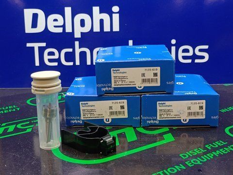 7135-619 DELPHI Ремкомплект форсунки (клапан+распылитель L244PRD, 28239295) SSANGYONG 7135-619 фото
