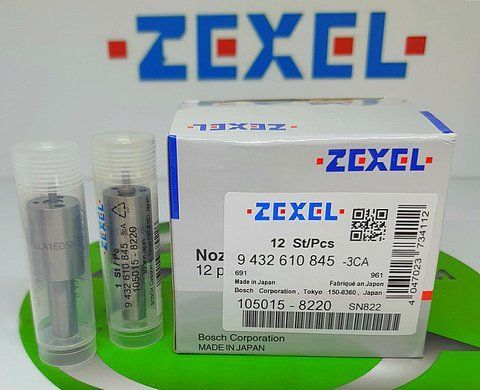 Розпилювач дизельної форсунки 9 432 610 845 (DLLA 160 SN 822) (ан. 105015-8220) ZEXEL MITSUBISHI 9 432 610 845 фото