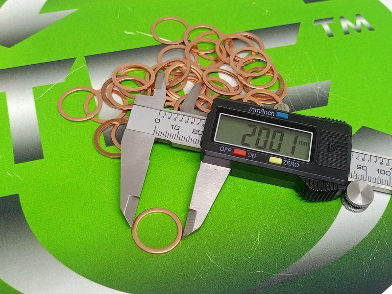 Шайба медная 16х20-1,0мм (медь) 16х20-1,0мм (медь) фото