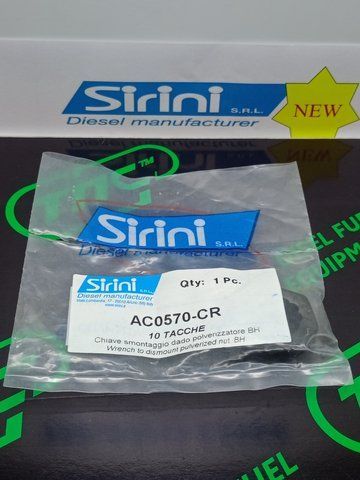 Ключ для розбирання гайки форсунки BOSCH на 10 насічок AC0570-CR SIRINI AC0570-CR фото
