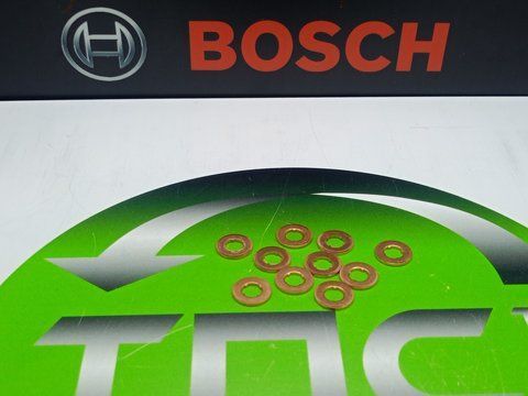 Шайба медная пламегасящая форсунки CR F00RJ01453 7х15-1.5 BOSCH FORD KHD PERKINS CUMMINS KOMATSU F00RJ01453 (шайба) Bosch фото